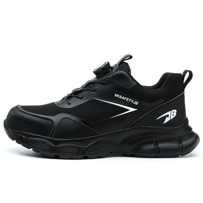 Maven Knob Lacing Breathable Steel Toe Work Sneakers