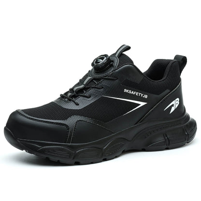 Maven Knob Lacing Breathable Steel Toe Work Sneakers