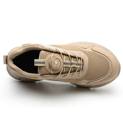 Maven Knob Lacing Breathable Steel Toe Work Sneakers