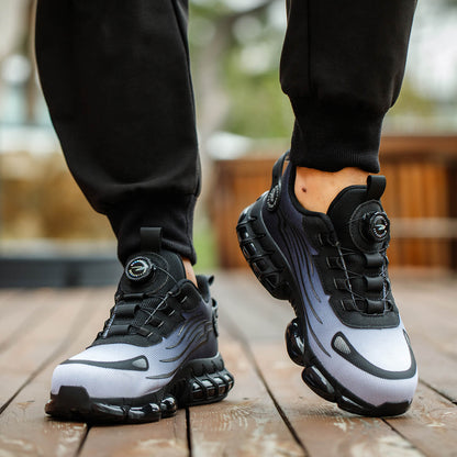 Maven Steel Toe Knob Lacing Work Sneakers