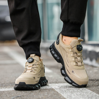Maven Steel Toe Knob Lacing Work Sneakers