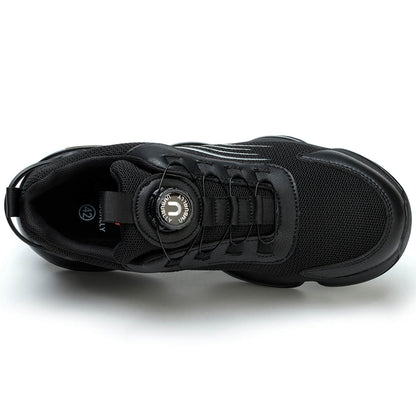 Maven Men's Knob-Lacing Breathable Steel Toe Sneakers