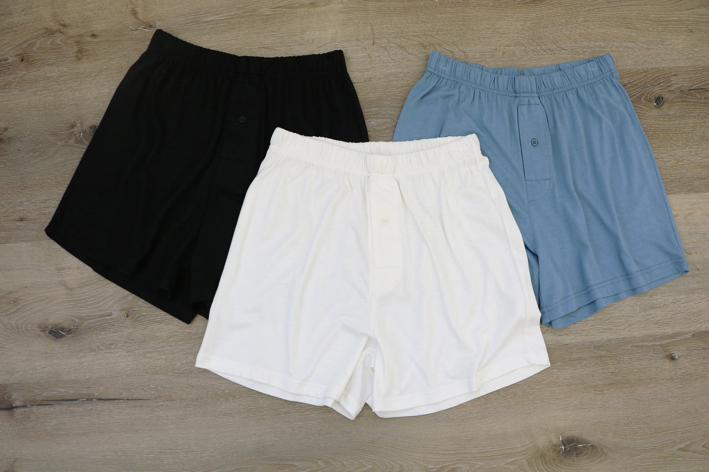 Men's Bamboo Viscose Boxers - 3-Pack Mixed Colors