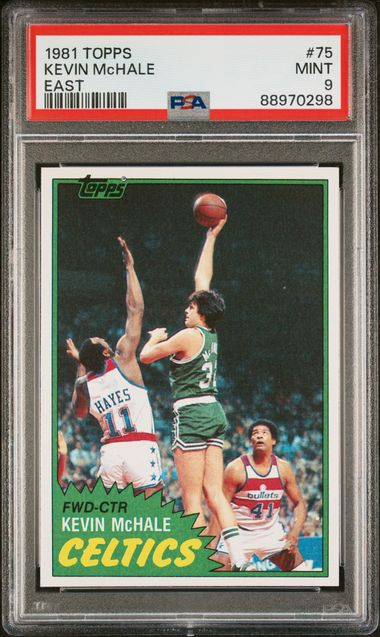 Graded 1981 Topps Kevin McHale #75 Rookie RC Basketball Card PSA 9 Mint