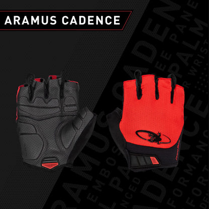 Lizard Skins Aramus Cadence Short Finger Cycling Gloves – 3 Colors Unisex Padded Road Bike Gloves
