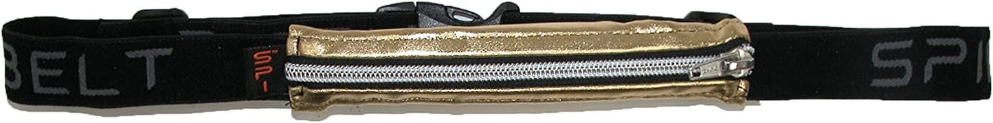 Runner's Waist Pack - Athlete Belt Pouch Holds Small Personal Items - Silver Metallic By Spibelt