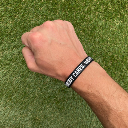 NOBODY CARES. WORK HARDER. Wristband - Triathlete Store