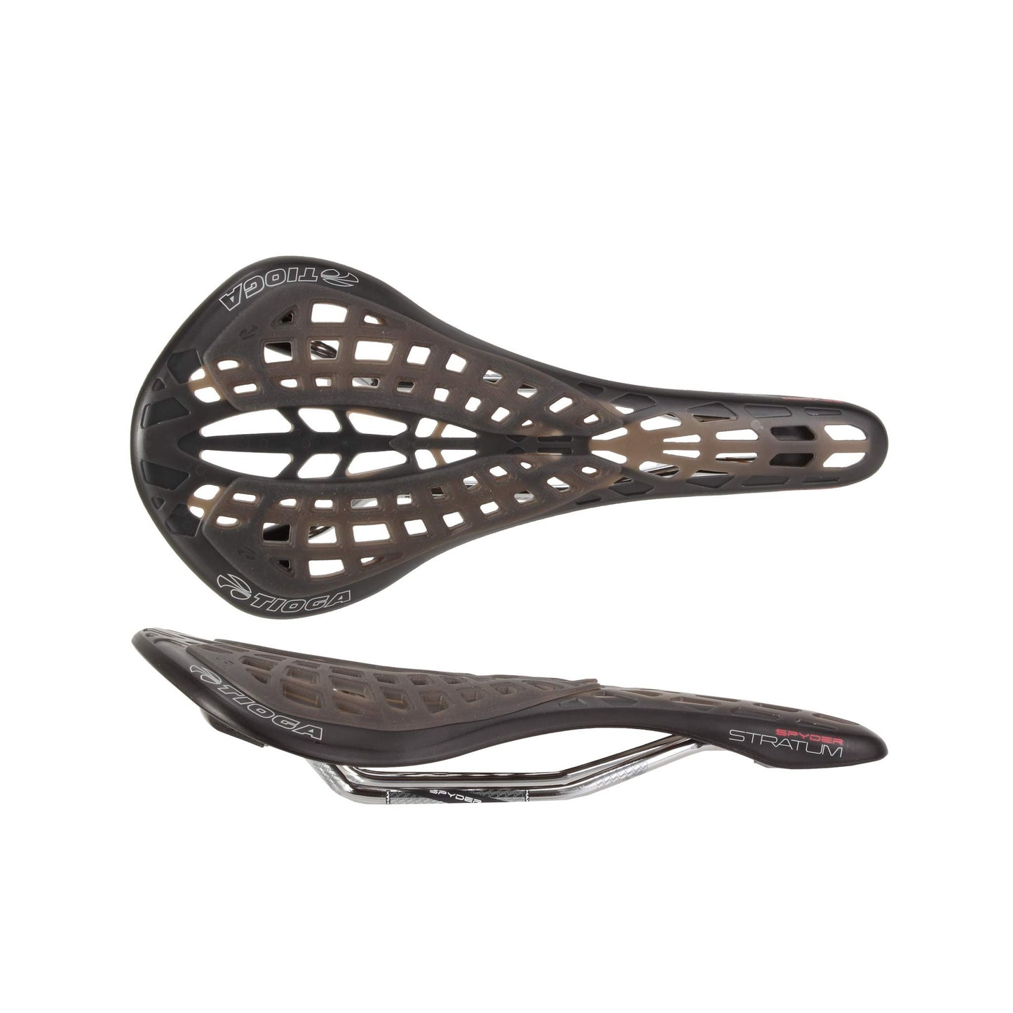 Tioga Spyder Stratum Saddle Titanium Rail Black