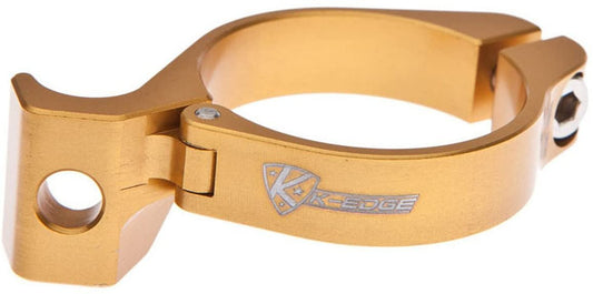 K-Edge Braze-On Adapter Clamp, Gold, 34.9 mm