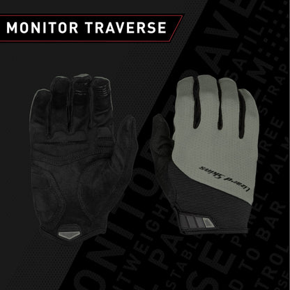 Lizard Skins Monitor Traverse Unisex Cycling Gloves – Long Finger Bike Gloves – 3 Colors