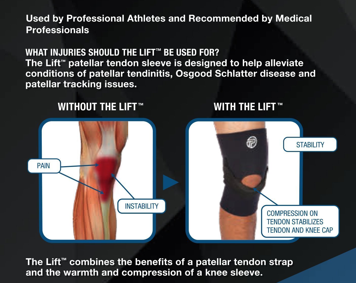 Pro-Tec Athletics The Lift Knee Support, Small