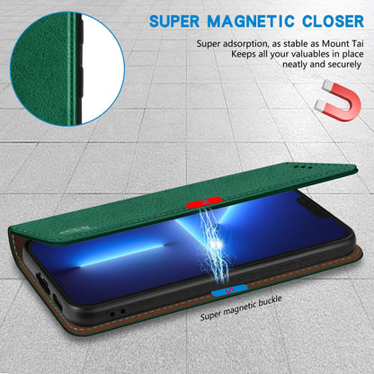 ZZXX for iPhone 13 Wallet Case with [RFID Blocking] Card Slot Stand Strong Magnetic Leather Flip Fold Protective Phone Case for iPhone 13 Case Wallet