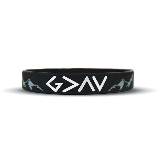 God Is Greater Than The Highs and Lows Wristband - Triathlete Store