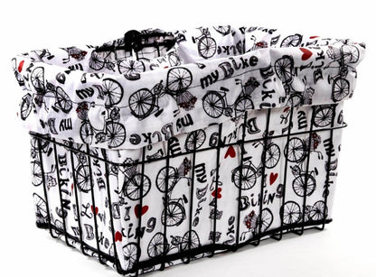 Cruiser Candy Bicycle Basket Liner 15 "x 12" x 10" (I Love My Bike)