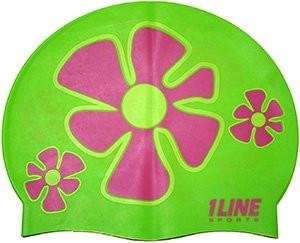 1Line Sports Flower Trio Silicone Swim Cap