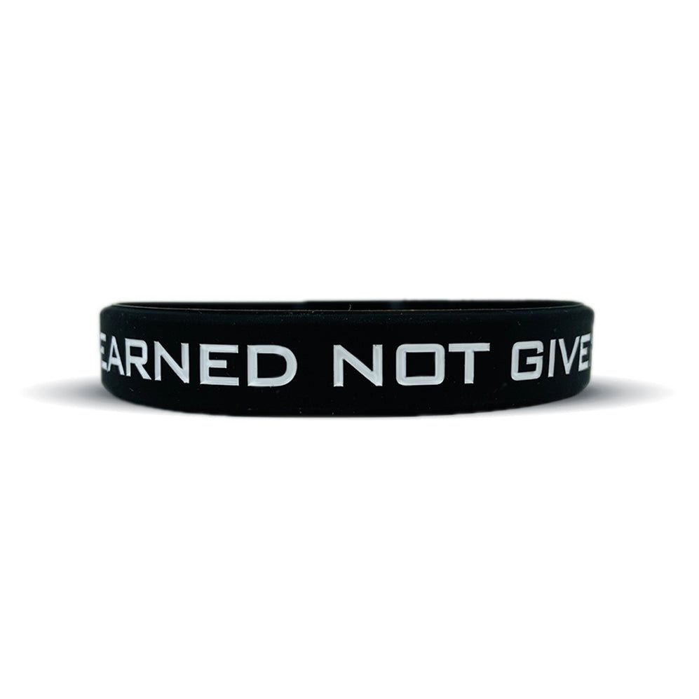 EARNED NOT GIVEN Wristband - Triathlete Store