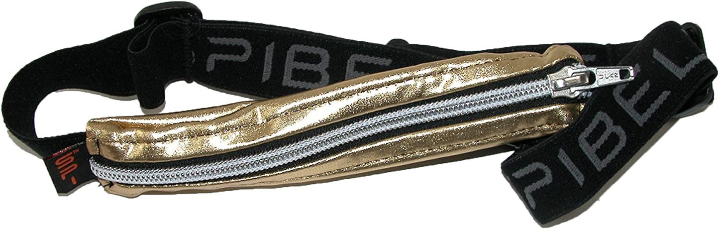 Runner's Waist Pack - Athlete Belt Pouch Holds Small Personal Items - Silver Metallic By Spibelt