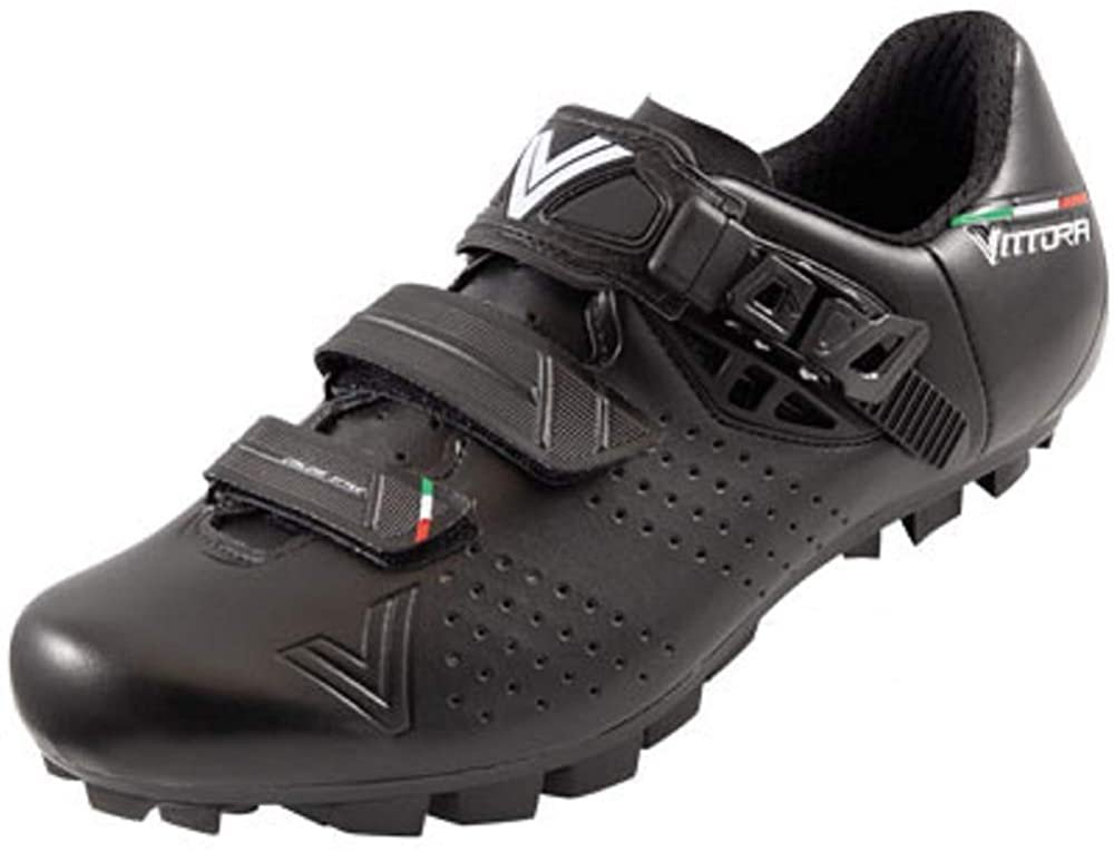 Vittoria Hera MTB Road Cycling Shoes, Black - Triathlete Store