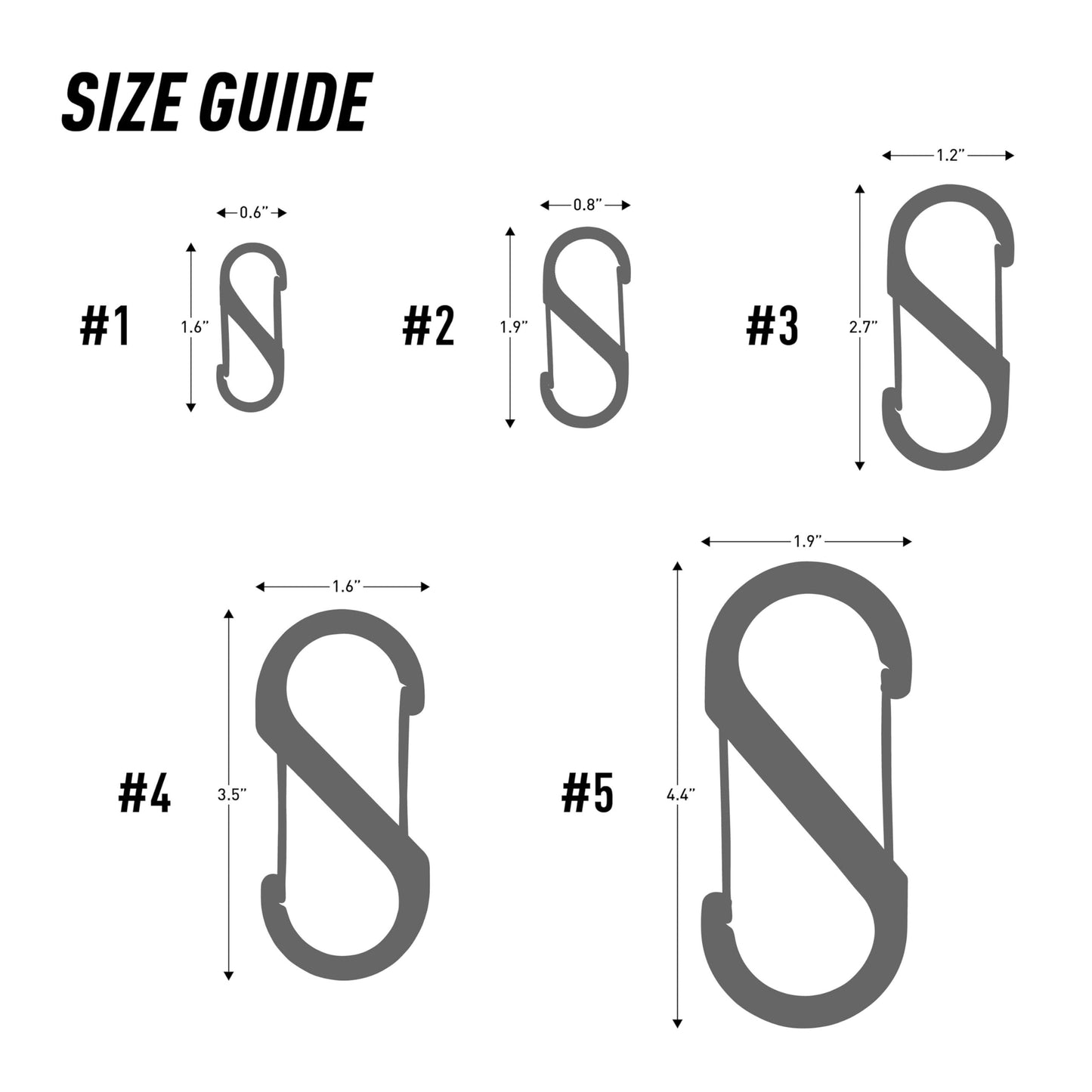 Nite Ize SB234-03-11 S-Biner Carabiner, Assorted, Stainless