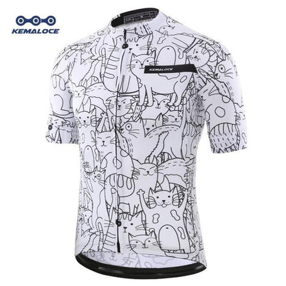 Cartoon Cat Men's Cycling Jersey