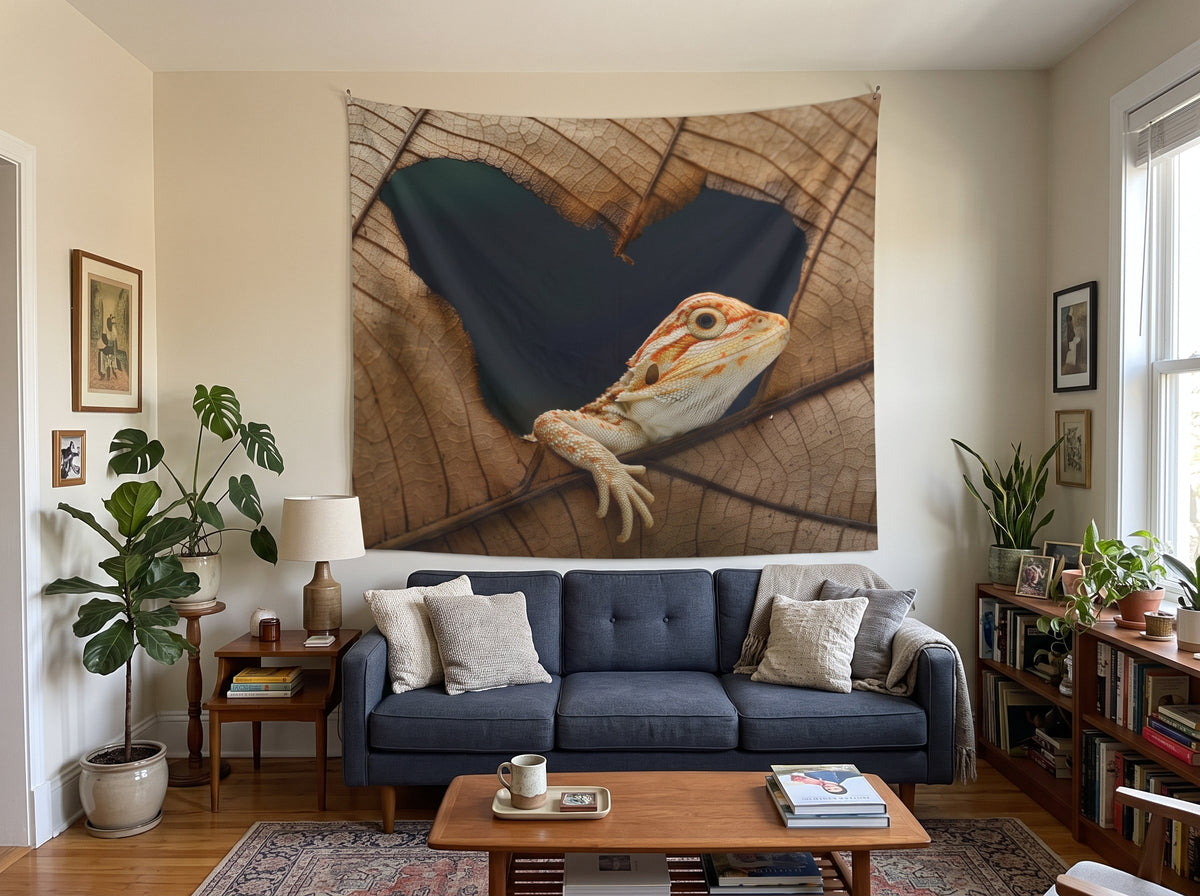 Bearded Dragon "Heart of the Wild" Wall Tapestry