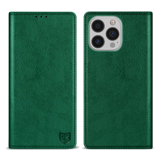 ZZXX for iPhone 13 Wallet Case with [RFID Blocking] Card Slot Stand Strong Magnetic Leather Flip Fold Protective Phone Case for iPhone 13 Case Wallet