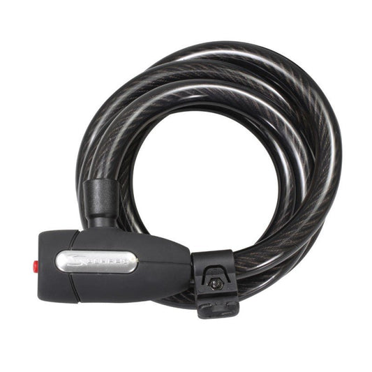 KL-501 Keyed & Coiled Cable Lock w/ Bracket