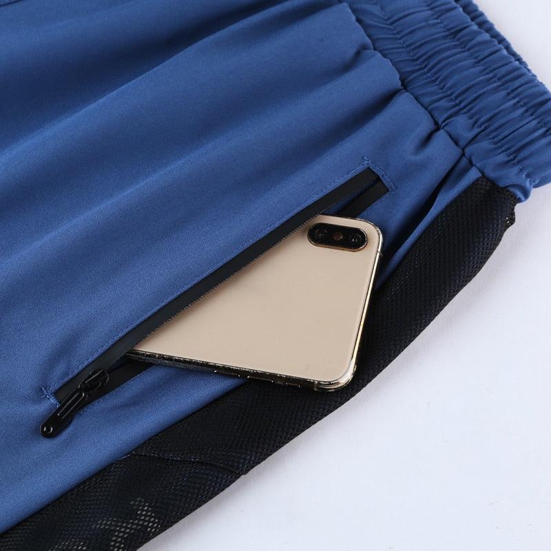 Men Run Shorts Patchwork Training Shorts Pockets Gym Sports Quick Dry Short Casual  New Summer Fitness Shorts Men's Swim Trunks Casual Breathable Fitness Shorts High Elastic Waist Pants
