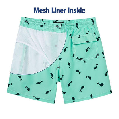 Men's Beach Shorts Boardshorts with Mesh Lining Men's Swimwear Beachwear Quick Dry Swim Shorts Swimming Trunks for Men Men's Beach Trunks Men's Beach Shorts Surfing Boardshorts with Mesh Lining Swimwear Outdoor Surfing Pants
