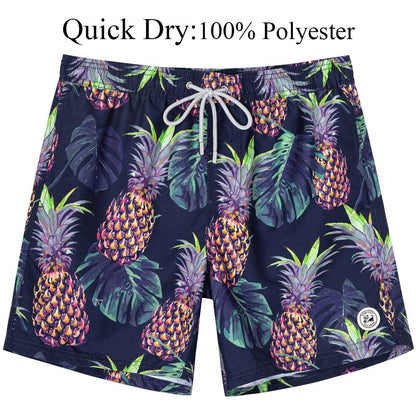Men's Beach Shorts Boardshorts with Mesh Lining Men's Swimwear Beachwear Quick Dry Swim Shorts Swimming Trunks for Men Men's Beach Trunks Men's Beach Shorts Surfing Boardshorts with Mesh Lining Swimwear Outdoor Surfing Pants