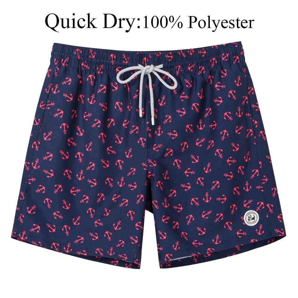Men's Beach Shorts Boardshorts with Mesh Lining Men's Swimwear Beachwear Quick Dry Swim Shorts Swimming Trunks for Men Men's Beach Trunks Men's Beach Shorts Surfing Boardshorts with Mesh Lining Swimwear Outdoor Surfing Pants