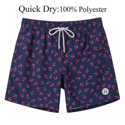 Men's Beach Shorts Boardshorts with Mesh Lining Men's Swimwear Beachwear Quick Dry Swim Shorts Swimming Trunks for Men Men's Beach Trunks Men's Beach Shorts Surfing Boardshorts with Mesh Lining Swimwear Outdoor Surfing Pants