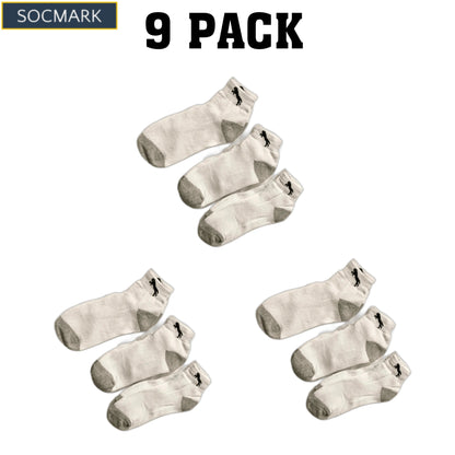 High-Quality Men's Cotton Thermal Socks 9-Pack (Sizes 9-11, 10-13) - Winter Warmth