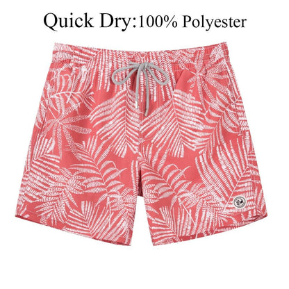 Men's Swim Shorts Quick Dry Beach Board Shorts with Mesh Lining New Summer Swimwear Surfing Swim Trunks for Men Men's Shorts Athletic Shorts Men's Spring and Summer Street Leisure Sports Drawstring Men's Short