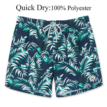 Men's Swim Shorts Quick Dry Beach Board Shorts with Mesh Lining New Summer Swimwear Surfing Swim Trunks for Men Men's Shorts Athletic Shorts Men's Spring and Summer Street Leisure Sports Drawstring Men's Short