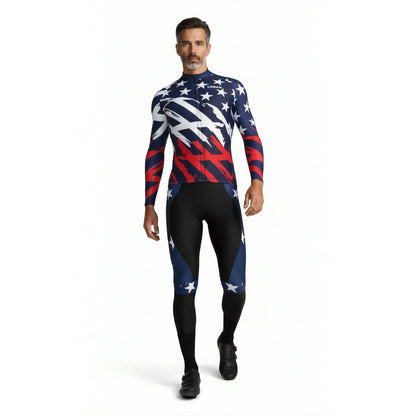 Men's All-American Long Sleeve Jerseys / Bib Tights (regular fabric)