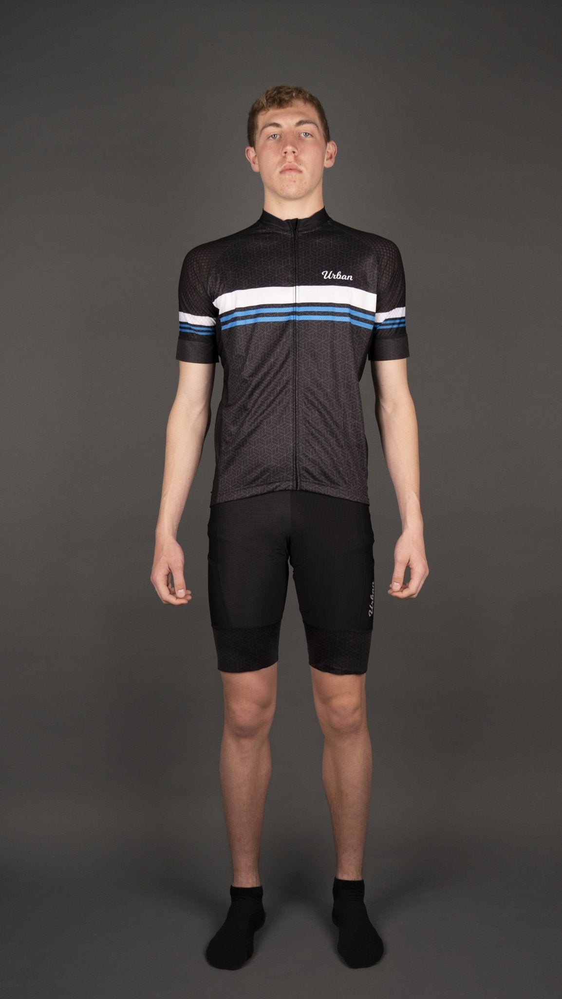 Men’s Classic Black Short Sleeve Cycling Kit — Performance Jersey & Bib Shorts