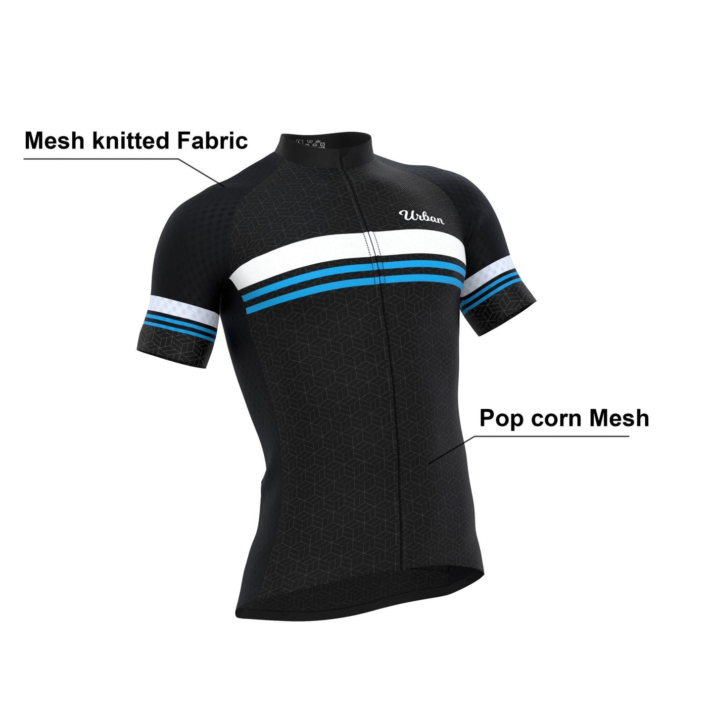 Men’s Classic Black Short Sleeve Cycling Kit — Performance Jersey & Bib Shorts
