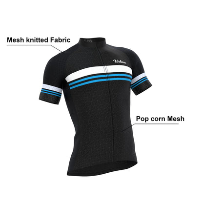Men’s Classic Black Short Sleeve Cycling Kit — Performance Jersey & Bib Shorts