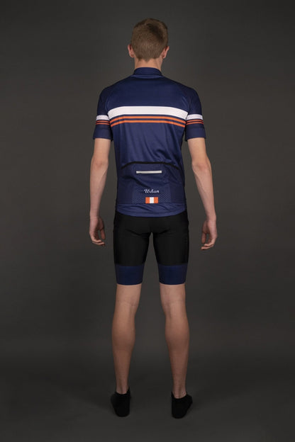 Men’s Classic Blue Cycling Kit — Performance Jersey & Bib Shorts