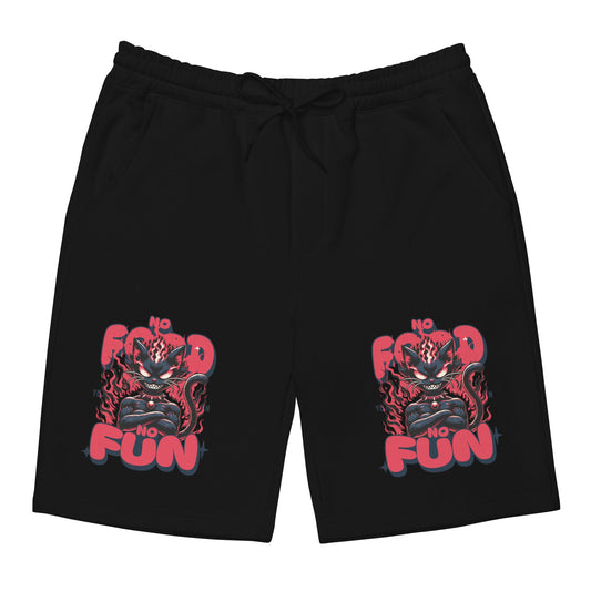 No Food No Fun Cat Shorts