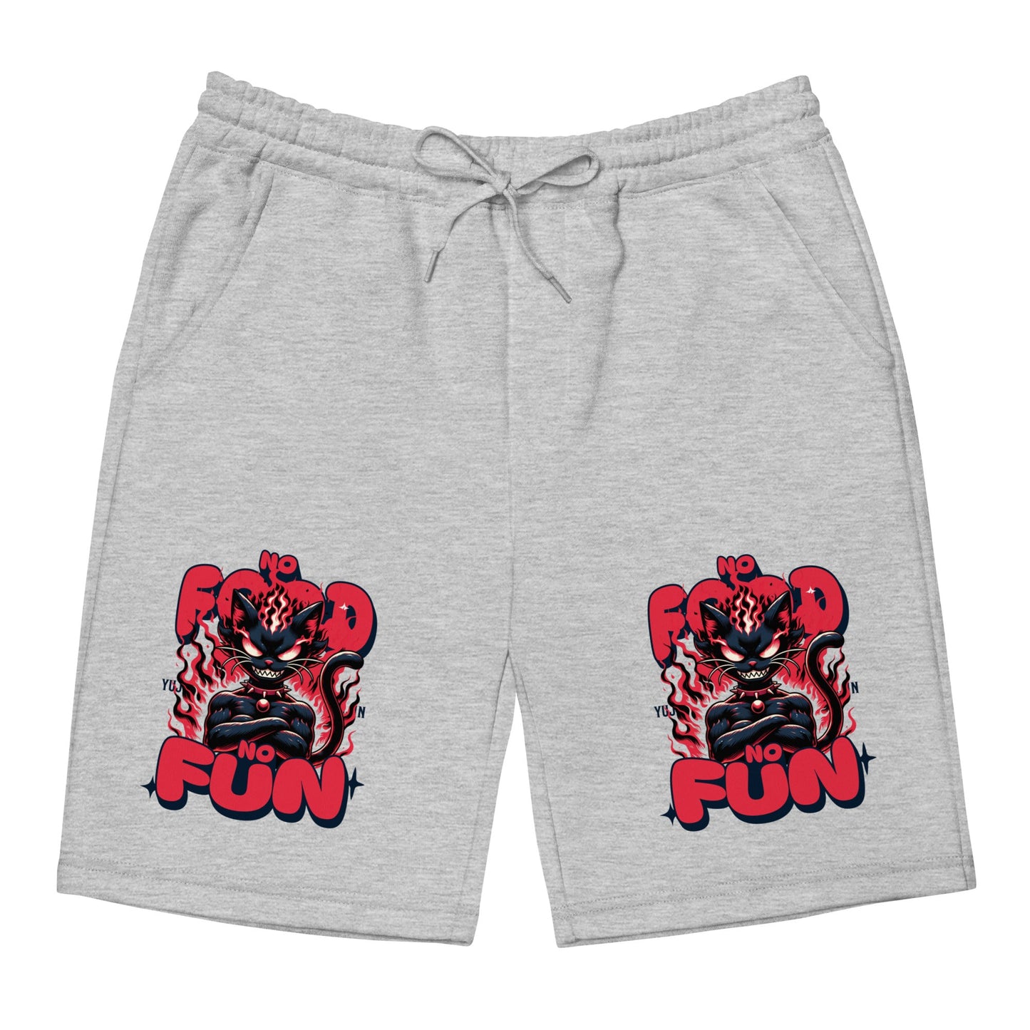 No Food No Fun Cat Shorts