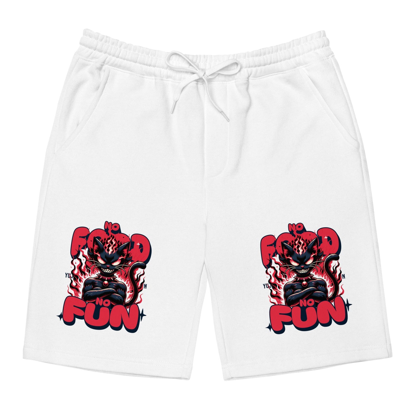 No Food No Fun Cat Shorts