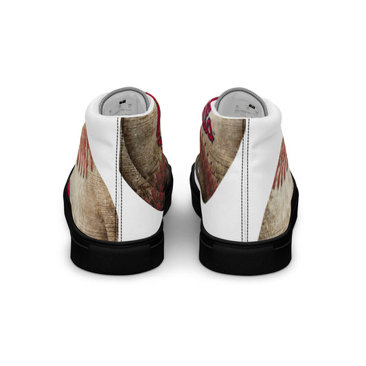 Men’s high top canvas shoes