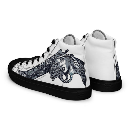 Men’s high top canvas shoes