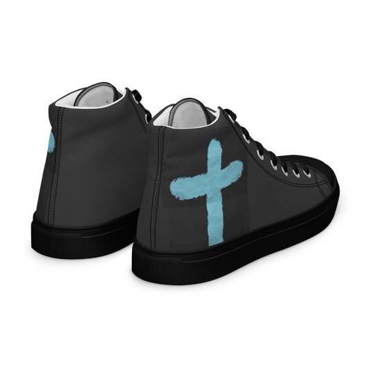 Men’s high top canvas shoes cross