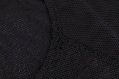 Men's Mesh Base Layer - Black Sleeveless Cycling Undershirt