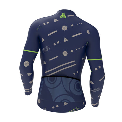 Urban Cycling Pro Geo Thermal Long Sleeve Jersey & Cargo Bib Tights Kit – Winter Cycling Performance and Storage