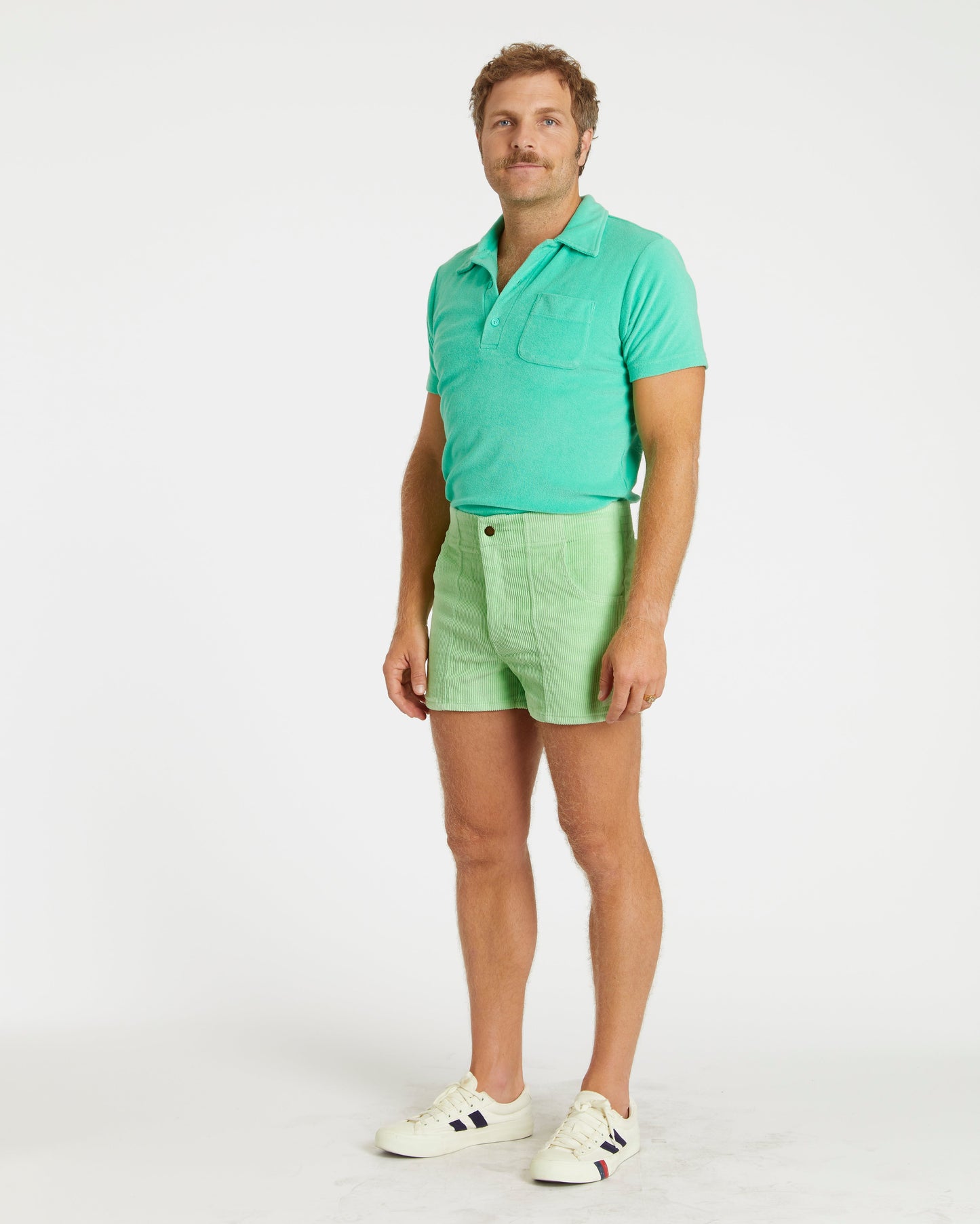 Men's Terry Polo (Mint)