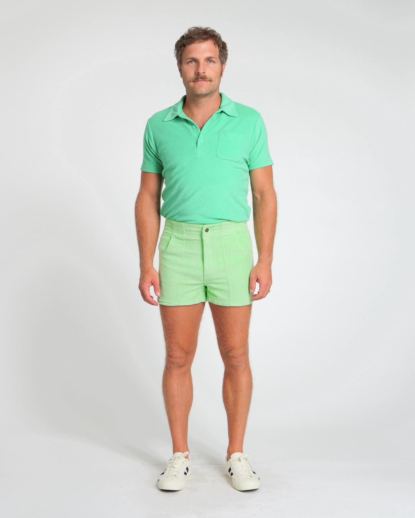Men's Terry Polo (Mint)